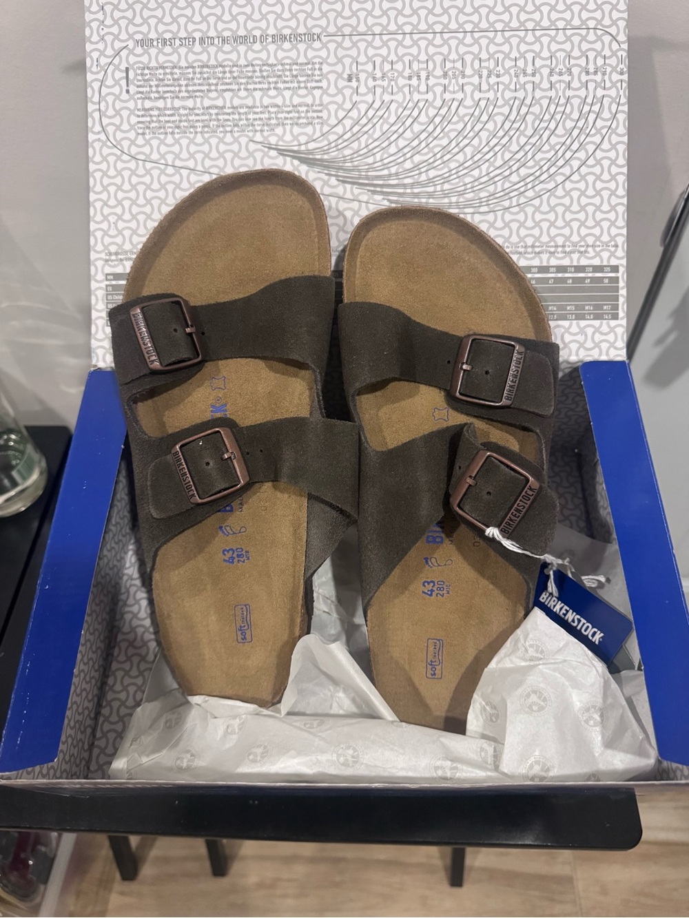 Men’s size 10 brand new Birkenstock